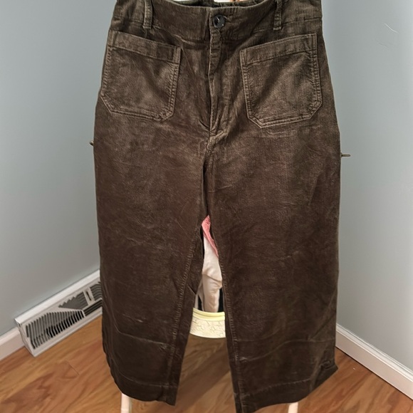 Maeve Colette cropped wide leg corduroys. Sz 32 - Picture 1 of 8